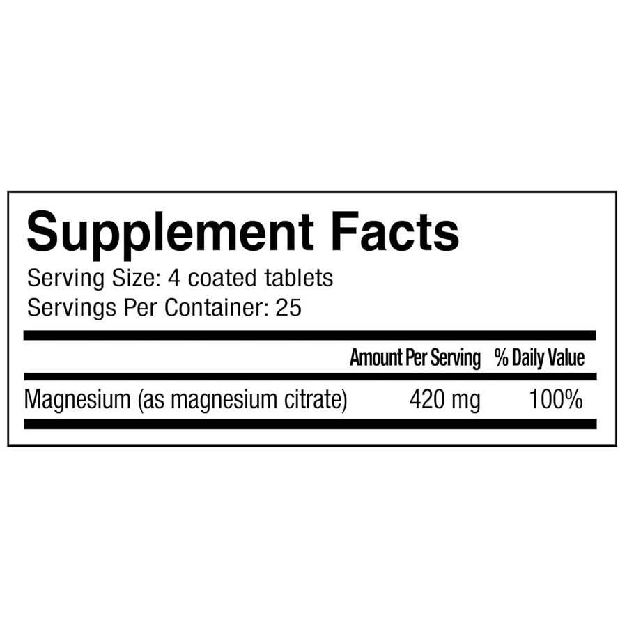 Freeda Magnesium Citrate 100mg, 100 Tablets