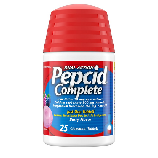 Pepcid Complete Acid Reducer + Antacid Chewables, Berry - 25ct