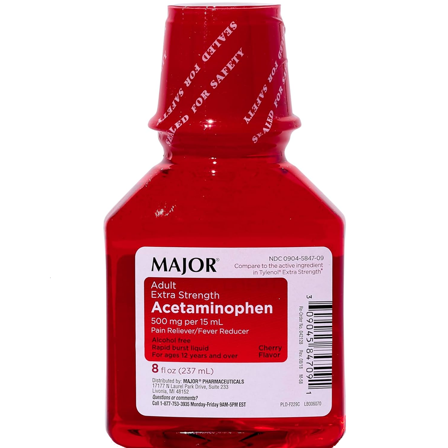 Major Mapap Liquid Extra Strength Acetaminophen, 237ml