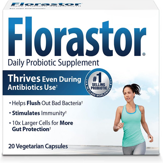 Florastor Probiotic Capsules - 20ct