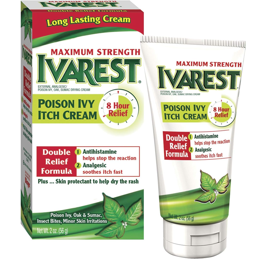 Ivarest 8 Hour Maximum Strength Anti-Itch Cream, 2oz