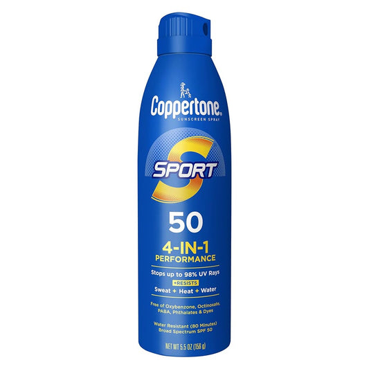 Coppertone SPORT Sunscreen Spray SPF 50, 5.5oz