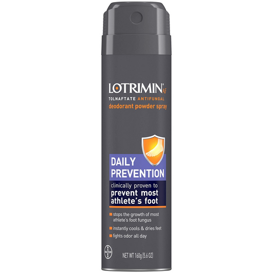 Lotrimin AF Athlete's Foot Daily Prevention Deodorant Powder Spray, 5.6oz