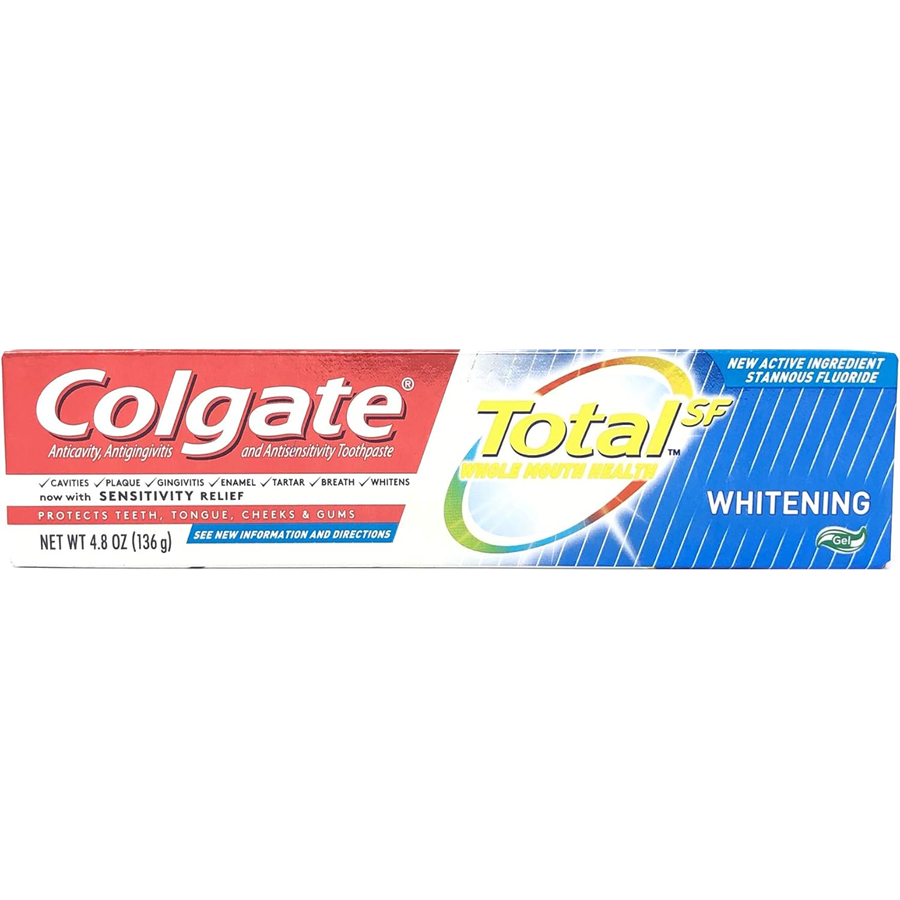 Colgate Total Teeth Whitening Gel Toothpaste, 4.8 oz