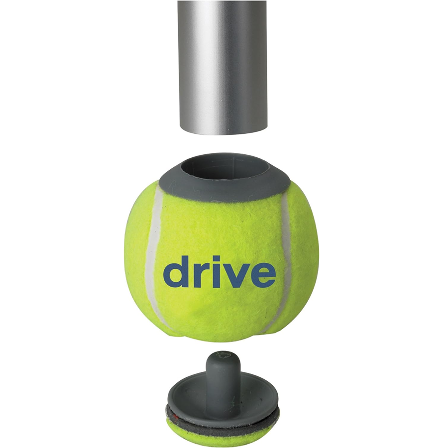 DRIVE Walker Tennis Ball Glides, Yellow