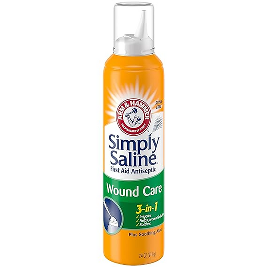 Arm & Hammer Simply Saline First Aid 3-in-1 Antiseptic Wound Care, 7.4oz