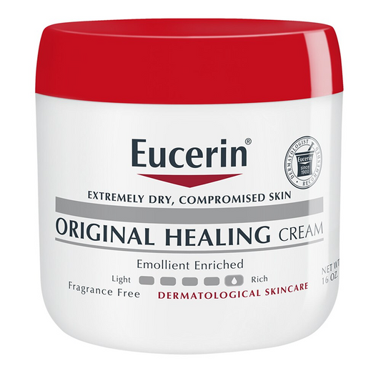 Eucerin Original Healing Cream Fragrance Free Body Cream for Dry Skin Unscented - 16oz