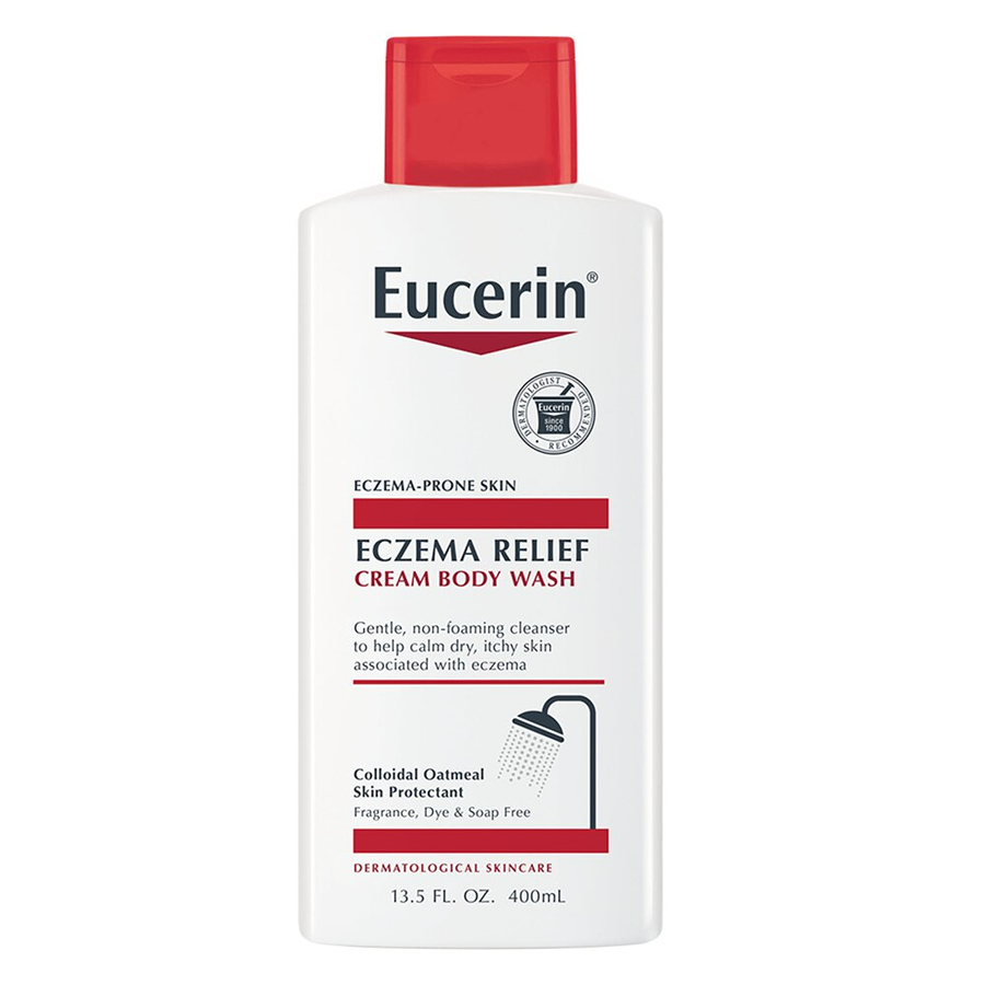 Eucerin Eczema Relief Cream & Body Wash Gentle Cleanser - Unscented - 13.5 fl oz