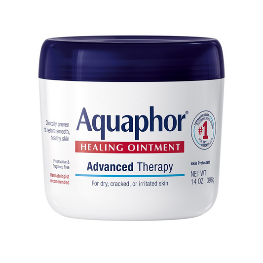 Aquaphor Healing Ointment Skin Protectant Advanced Therapy Moisturizer, Unscented, 14oz