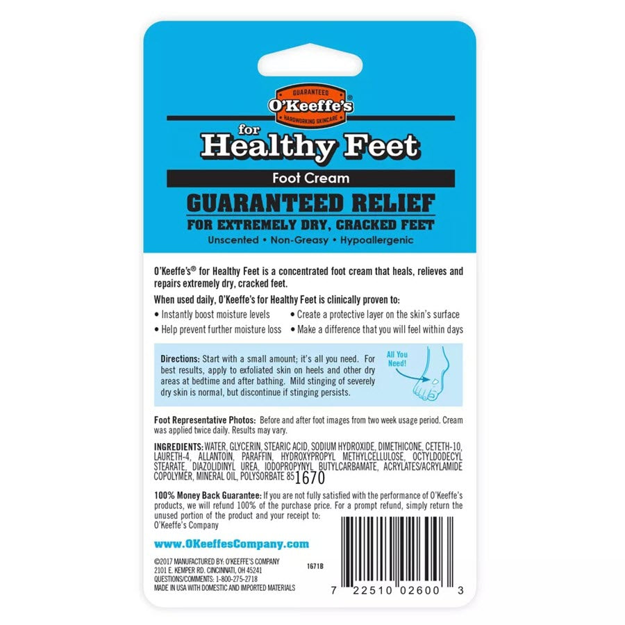 O'Keeffe's Healthy Feet Foot Cream - 2.7oz