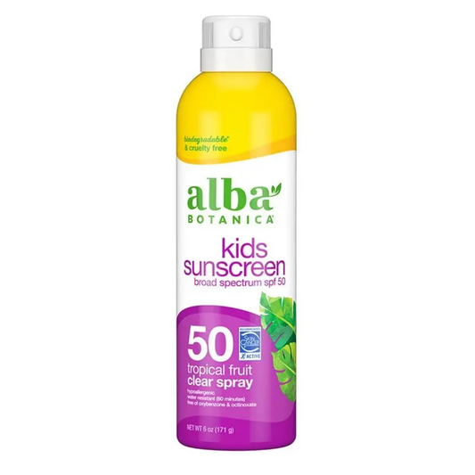 Alba Botanica Kids Tropical Fruit Sunscreen Spray SPF 50 5 fl. oz.