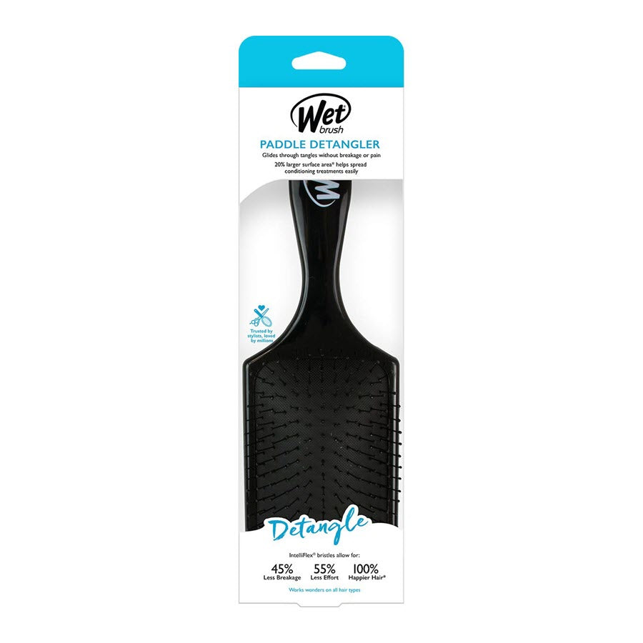 Wet Brush Paddle Detangler Hair Brush, Black