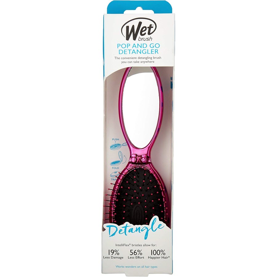 Wet Brush Pop and Go Detangler Brush, Pink