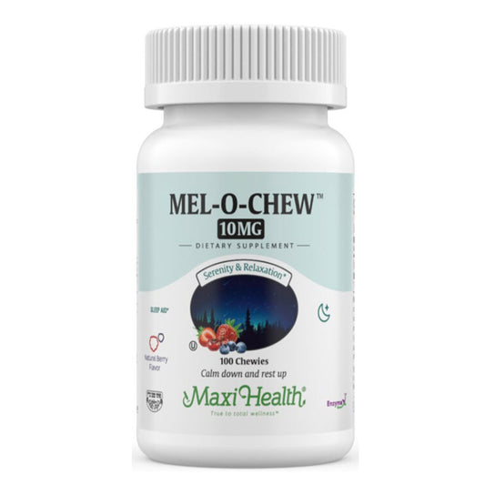 Maxi Health Mel-O-Chew Melatonin 10 Mg Berry flavor, 100 Chewies