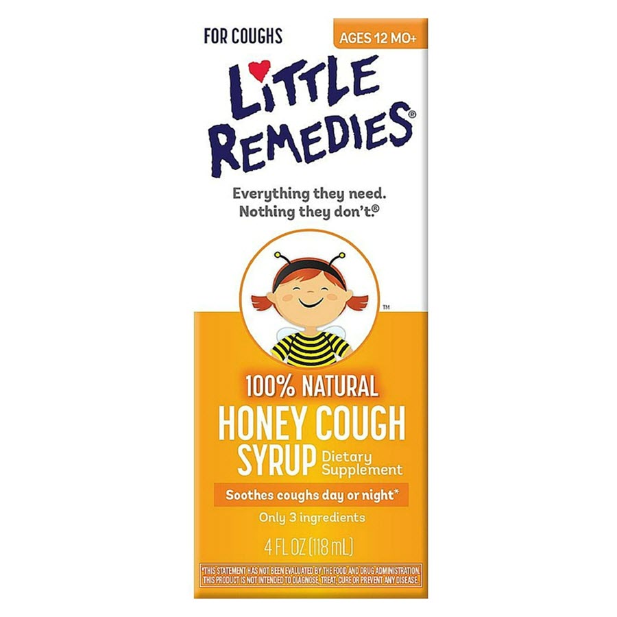 Little Remedies Natural Cough Syrup, Honey - 4oz