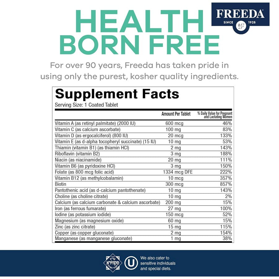 Freeda Prenatal One Daily, 100 Tablets