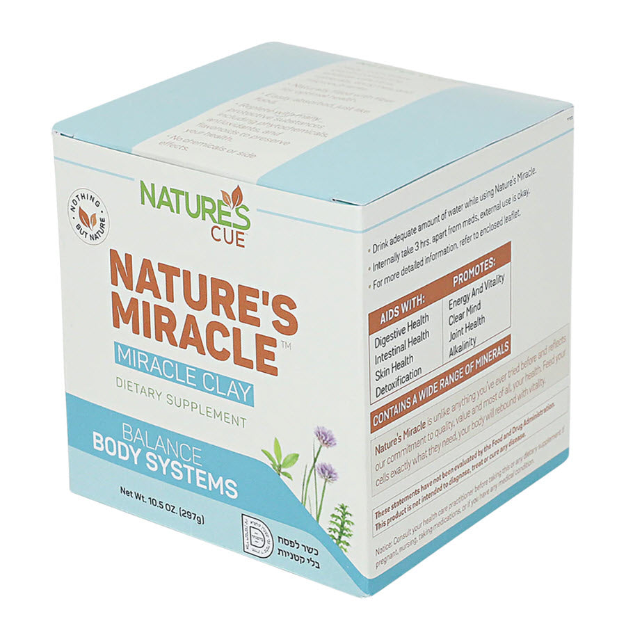 Natures Cue Miracle Clay Powder, Vital Cleanser For Systems Balance, 10.5oz