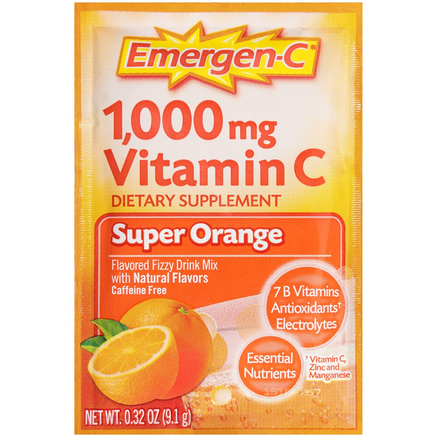 Emergen-C Vitamin C Drink Mix Packets - Super Orange, 10 ct