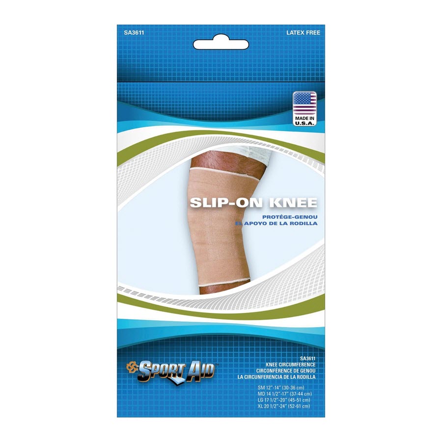 Sportaid Knee Brace Slip-On, Beige, Small Size: 12 - 14 Inch