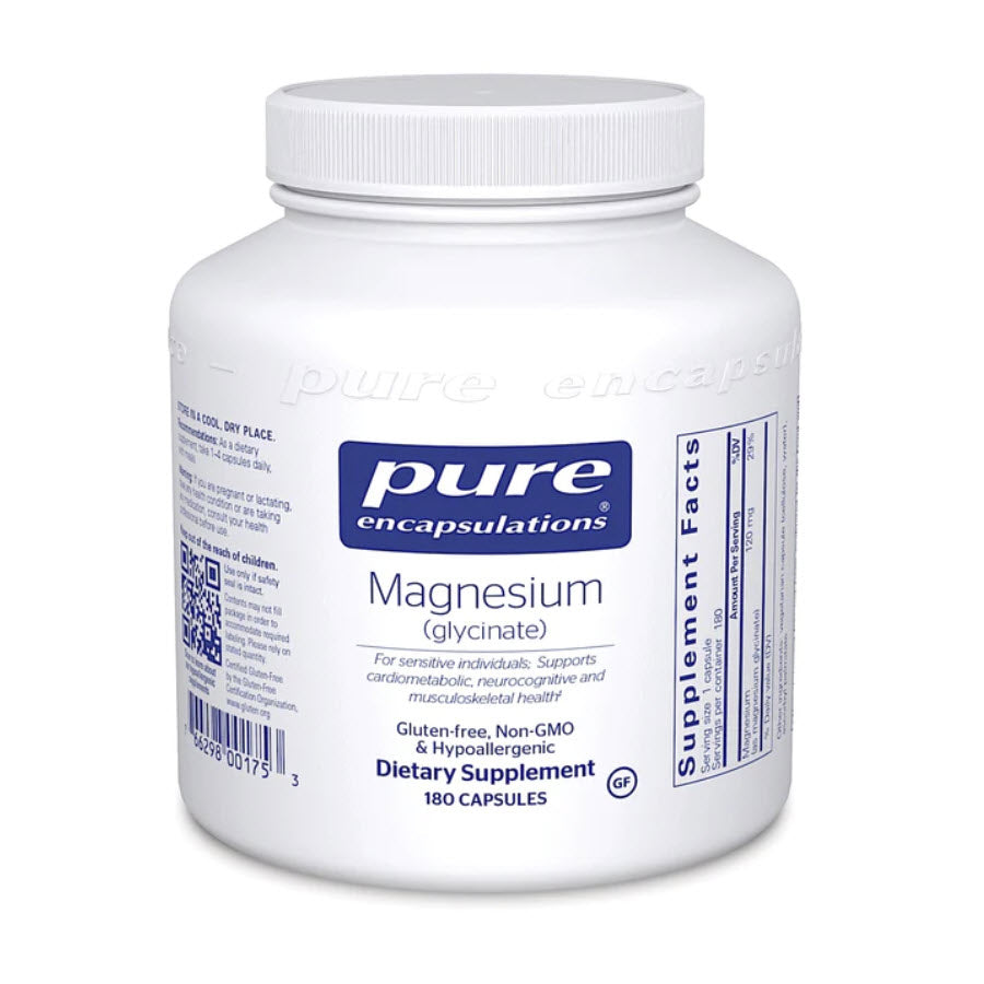 Pure Encapsulations Magnesium Glycinate, 120mg, 180 capsules