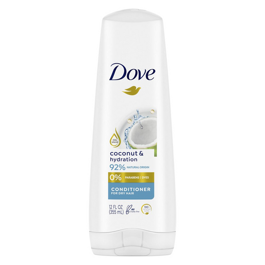 Dove Beauty Coconut & Hydration Conditioner for Dry Hair, 12oz