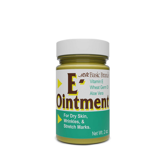 Basic Organics Vitamin E Ointment, 2oz