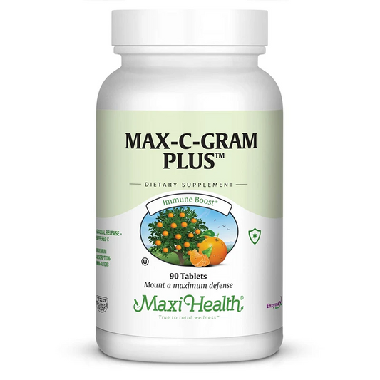 Maxi Health Max-C-Gram Plus (Buffered Vitamin C), 90 Tablets