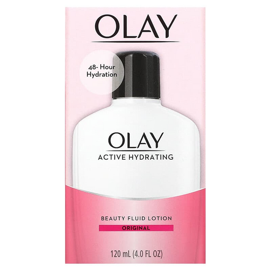 Olay Active Hydrating, Beauty Fluid Lotion, Original, 4 fl oz