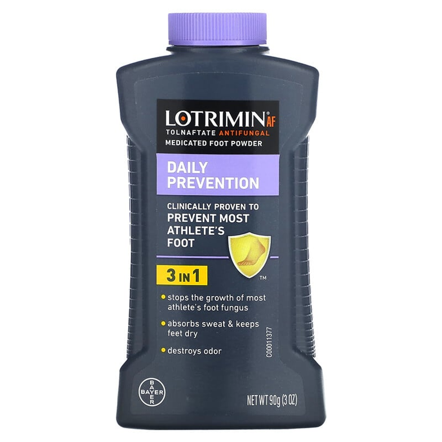 Lotrimin Daily Prevention Medicated Foot Powder, 3oz