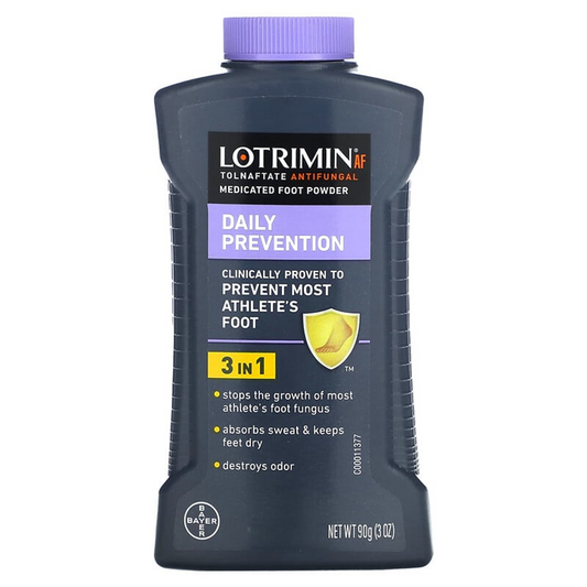 Lotrimin Daily Prevention Medicated Foot Powder, 3oz