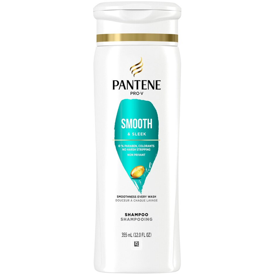 Pantene Pro-V Smooth & Sleek Shampoo, 12oz