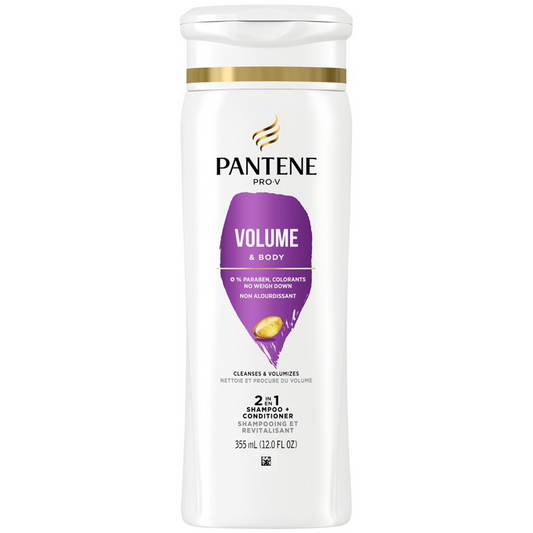 Pantene 2 in 1 Volume & Body Shampoo & Conditioner, 12oz