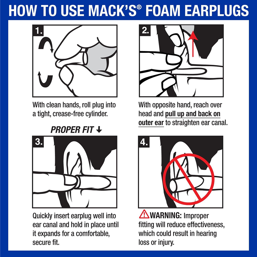 Mack's Dreamgirl Soft Foam Earplugs, 10 Pairs