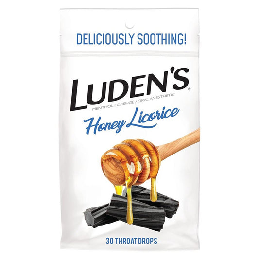 Luden's Throat Drops Honey Licorice - 30ct