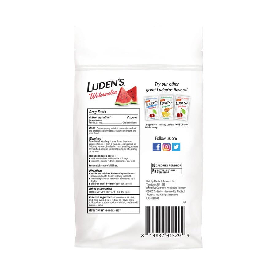 Luden's Throat Drops Watermelon - 25ct