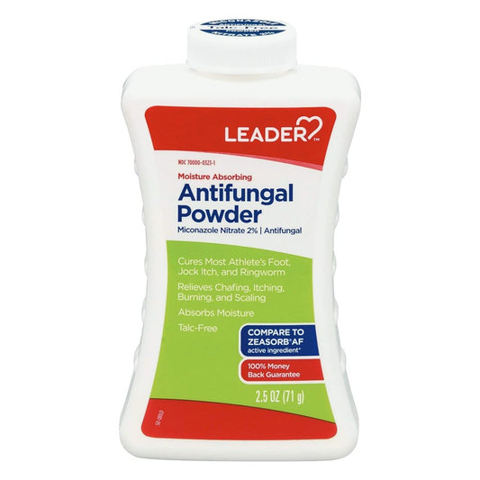 Leader Moisture Absorbing Antifungal Powder, 2.5oz