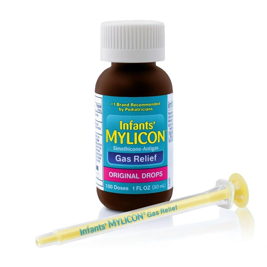 Mylicon Infants' Gas Relief Drops & Syringe, Original, 100 Doses - 1 fl oz