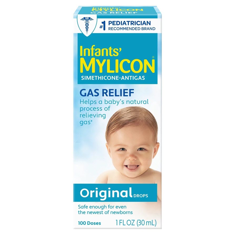 Mylicon Infants' Gas Relief Drops & Syringe, Original, 100 Doses - 1 fl oz