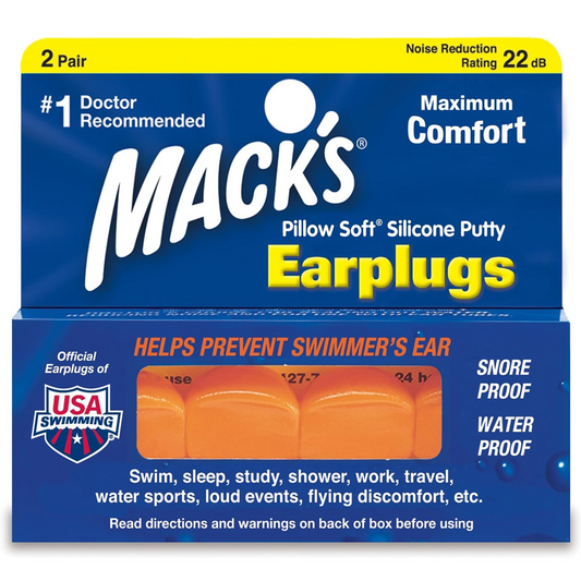 Mack's Pillow Soft Ear Plugs, Hot Orange - 2 Pair