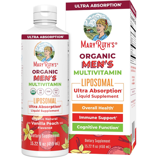 Mary Ruth's Vanilla Peach Men's Multivitamin Liposomal 15.22 fl. oz