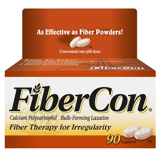 FiberCon Fiber Therapy for Irregularity Caplets, 90 ct