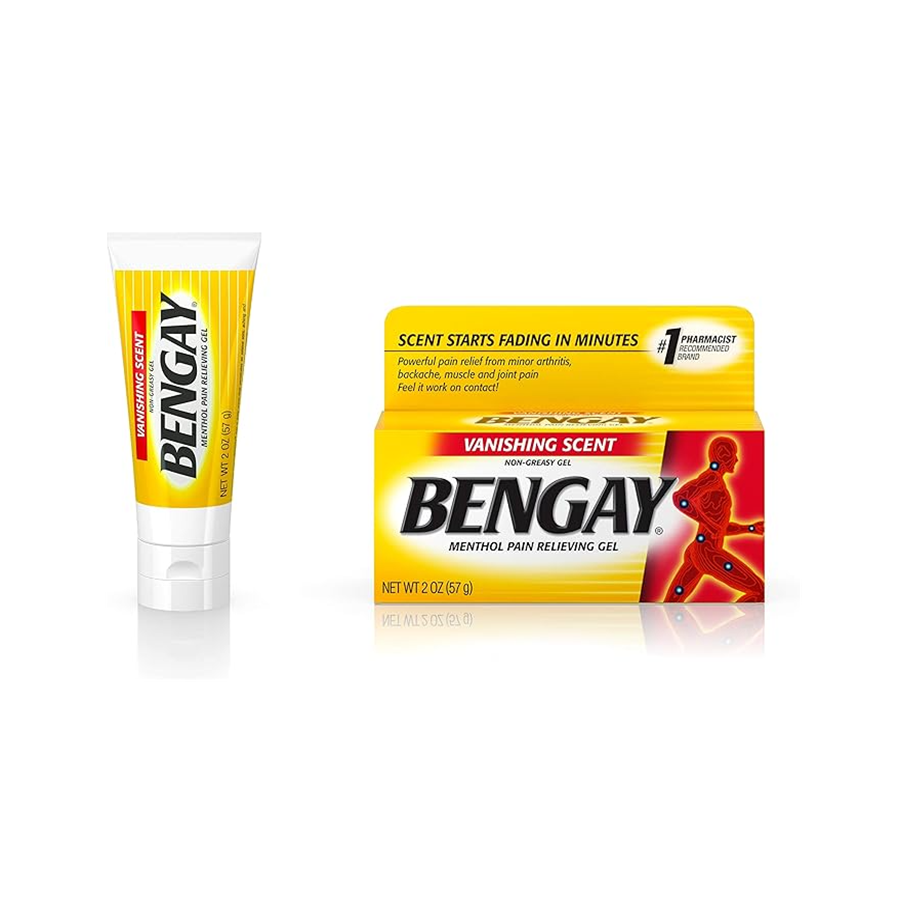 Bengay Vanishing Scent Non Greasy Pain Relief Gel, 2oz