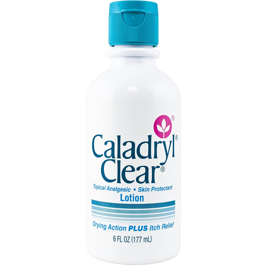 Caladryl Clear Skin Protectant Drying Action And Itch Relief Lotion, 6 oz