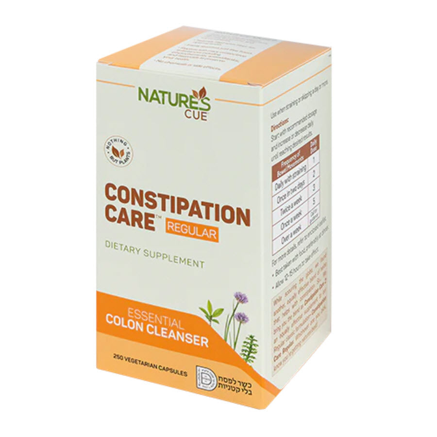 Natures Cue Constipation Care, Essential Colon Cleanser, 250 Vegetarian Capsules