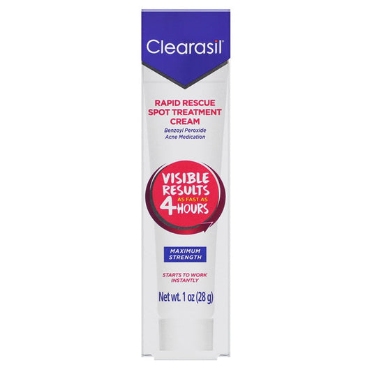 Clearasil Rapid Rescue Spot Treatment Cream, 1oz