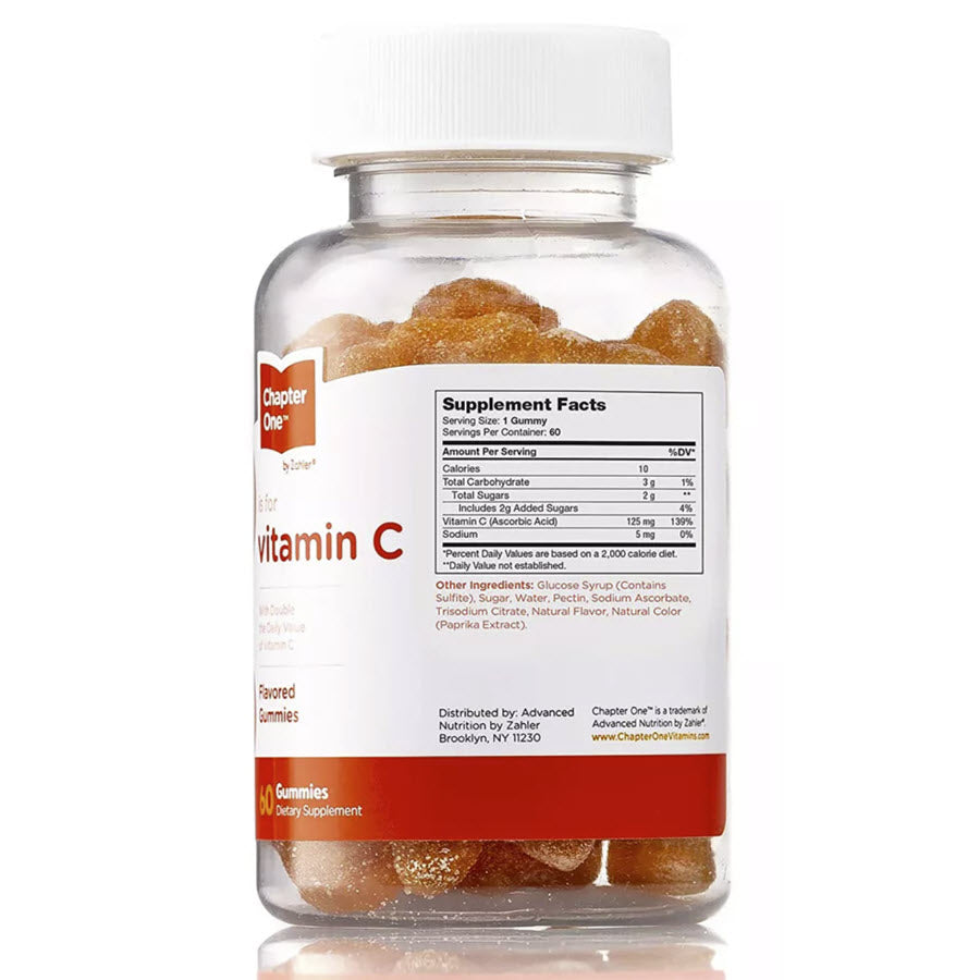 Zahler Chapter One Vitamin C, 60 Gummies