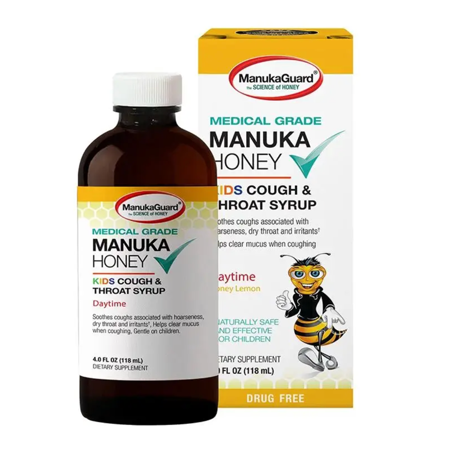 Manukaguard Kids Daytime Honey Lemon Cough & Throat Syrup 4 fl. oz.