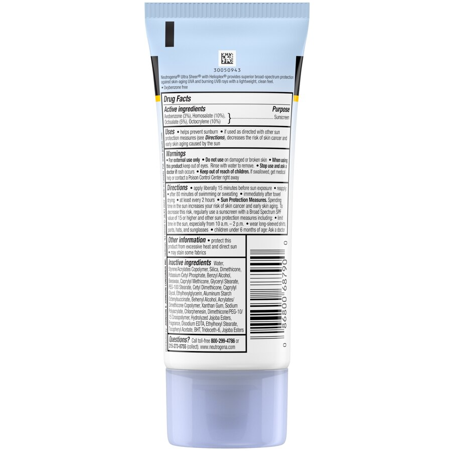 Neutrogena Ultra Sheer Dry Touch Sunscreen Lotion, SPF 55, 3oz