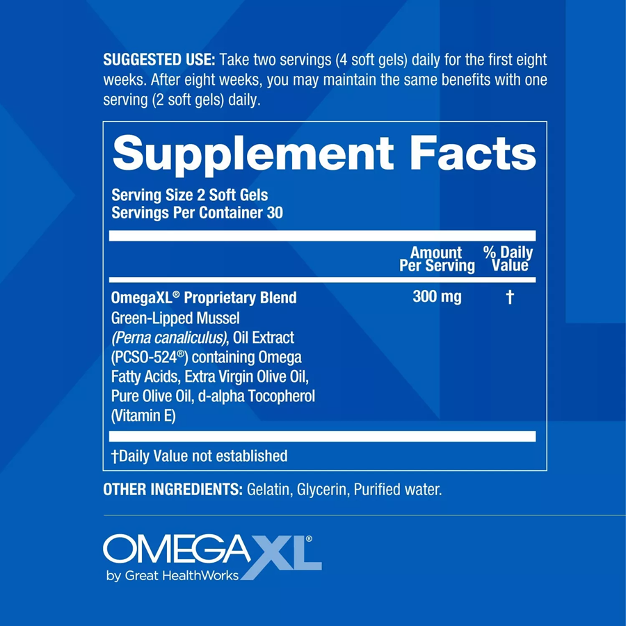 Omega XL Joint & Muscle Support, 60 Soft Gels