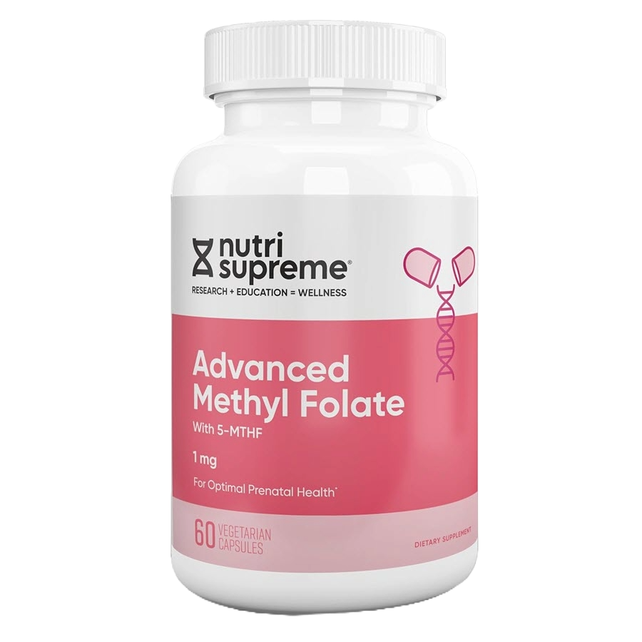 Nutri-Supreme Research Advanced Methyl Folate (5-MTHF) 1 Mg, 60 Vegetarian Capsules